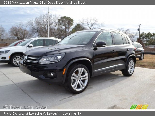 2013 Volkswagen Tiguan SEL in Deep Black Metallic