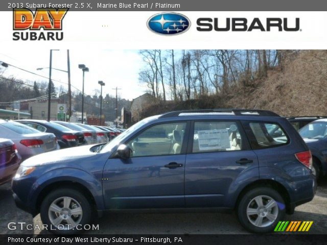 2013 Subaru Forester 2.5 X in Marine Blue Pearl