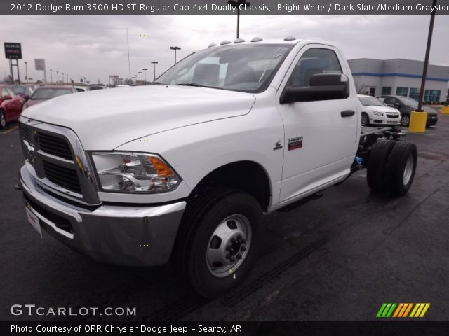 2012 Dodge Ram 3500 HD ST Regular Cab 4x4 Dually Chassis in Bright White