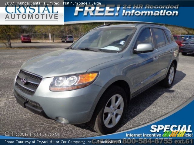 2007 Hyundai Santa Fe Limited in Platinum Sage
