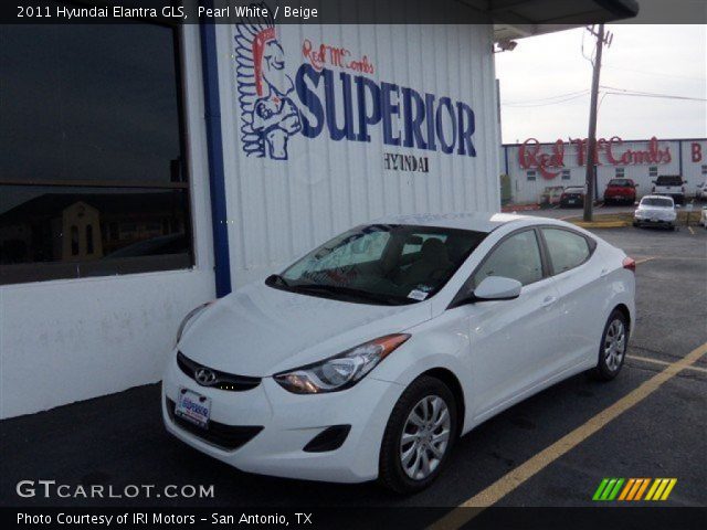 2011 Hyundai Elantra GLS in Pearl White