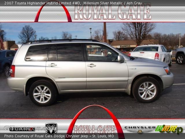 2007 Toyota Highlander Hybrid Limited 4WD in Millenium Silver Metallic