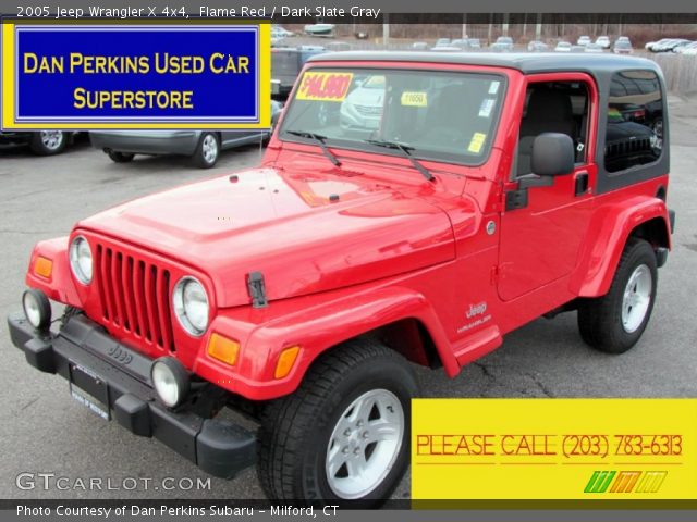 2005 Jeep Wrangler X 4x4 in Flame Red