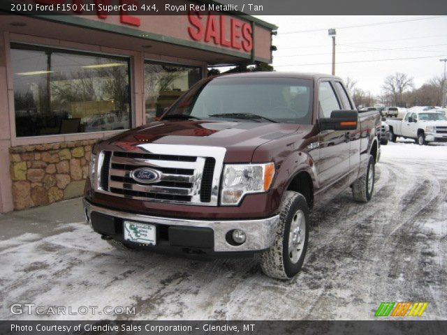 2010 Ford F150 XLT SuperCab 4x4 in Royal Red Metallic