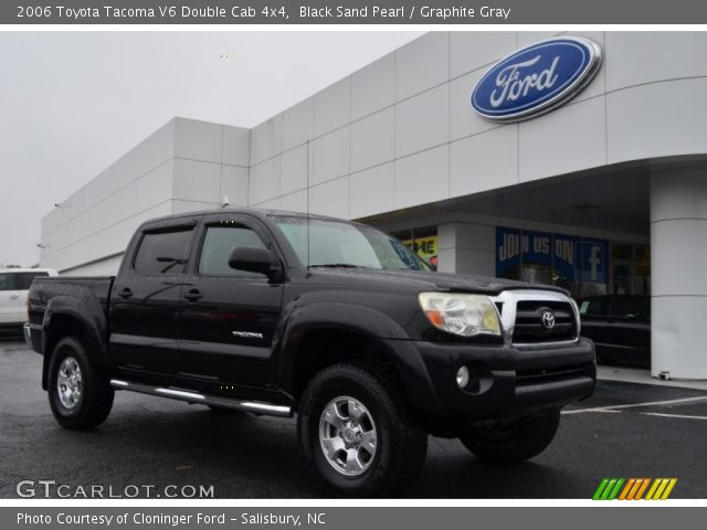 2006 Toyota Tacoma V6 Double Cab 4x4 in Black Sand Pearl