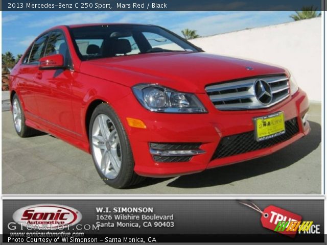 2013 Mercedes-Benz C 250 Sport in Mars Red
