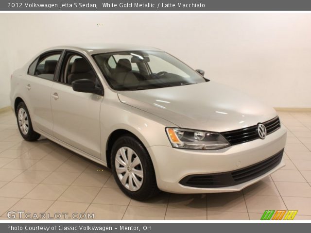 2012 Volkswagen Jetta S Sedan in White Gold Metallic