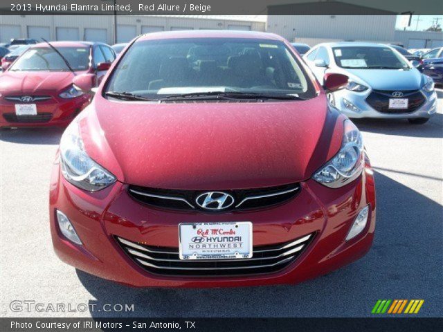 2013 Hyundai Elantra Limited in Red Allure