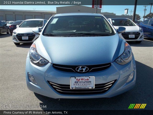 2013 Hyundai Elantra Limited in Blue Sky Metallic