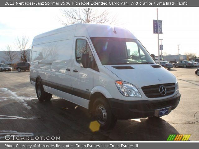 2012 Mercedes-Benz Sprinter 3500 High Roof Extended Cargo Van in Arctic White