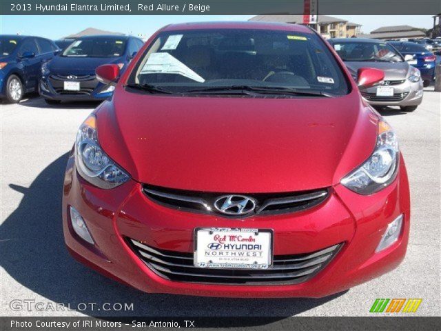 2013 Hyundai Elantra Limited in Red Allure