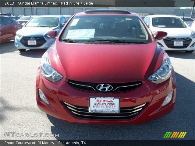 2013 Hyundai Elantra Limited in Red Allure