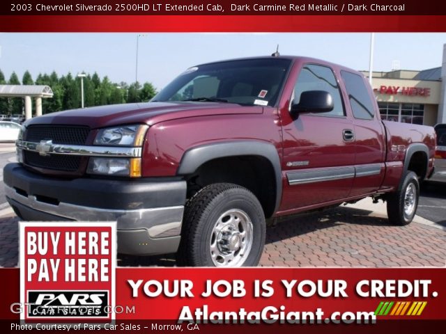 2003 Chevrolet Silverado 2500HD LT Extended Cab in Dark Carmine Red Metallic