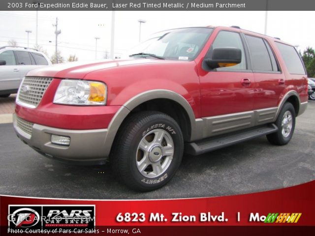 2003 Ford Expedition Eddie Bauer in Laser Red Tinted Metallic