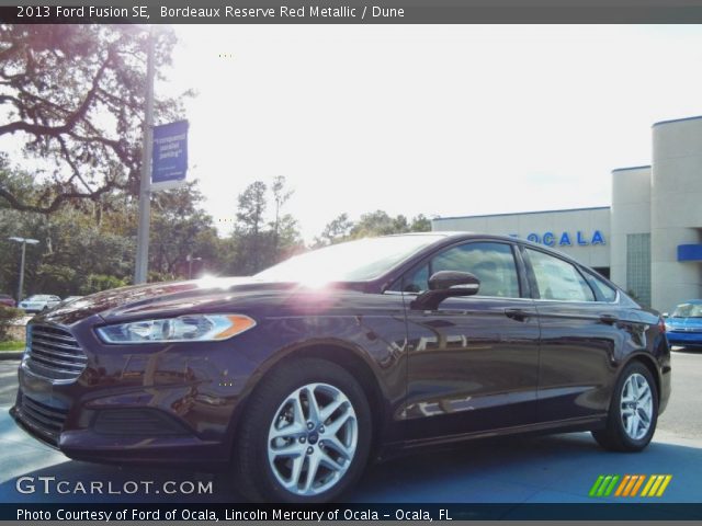 2013 Ford Fusion SE in Bordeaux Reserve Red Metallic