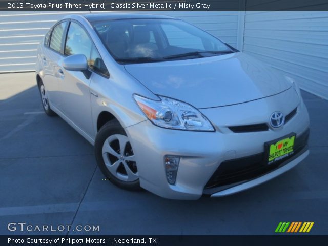 2013 Toyota Prius Three Hybrid in Classic Silver Metallic