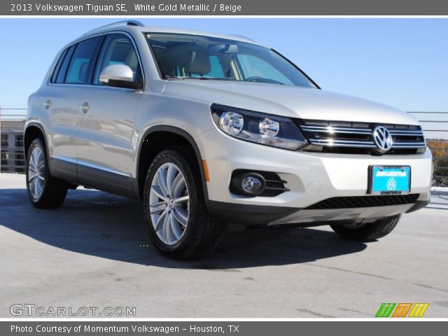 2013 Volkswagen Tiguan SE in White Gold Metallic