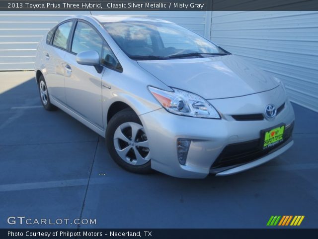 2013 Toyota Prius Three Hybrid in Classic Silver Metallic