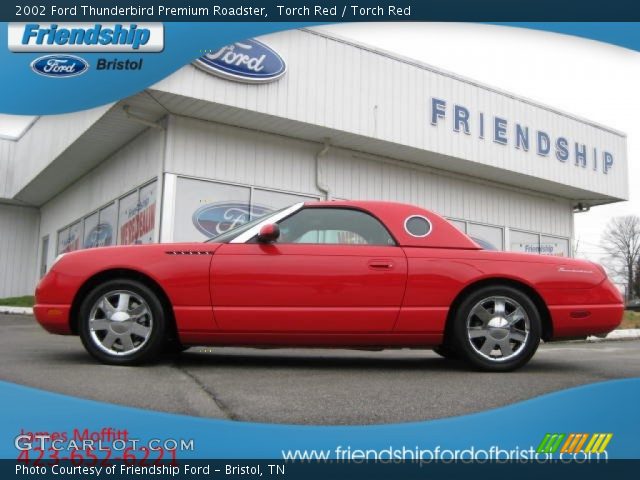 2002 Ford Thunderbird Premium Roadster in Torch Red