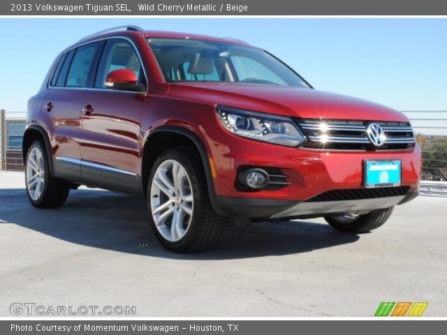 2013 Volkswagen Tiguan SEL in Wild Cherry Metallic