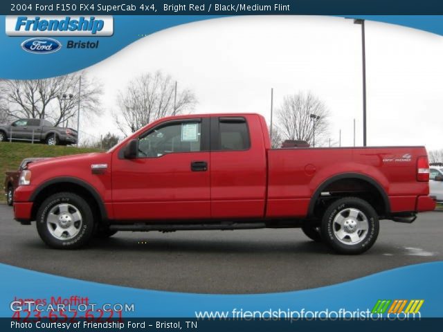2004 Ford F150 FX4 SuperCab 4x4 in Bright Red