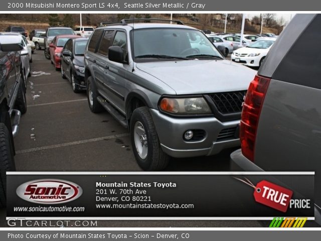 2000 Mitsubishi Montero Sport LS 4x4 in Seattle Silver Metallic