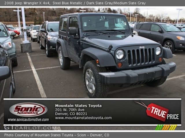 2008 Jeep Wrangler X 4x4 in Steel Blue Metallic