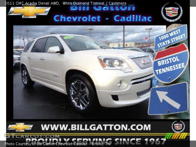 2011 GMC Acadia Denali AWD in White Diamond Tintcoat