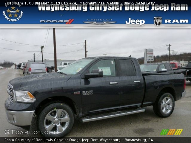 2013 Ram 1500 Big Horn Quad Cab 4x4 in Maximum Steel Metallic