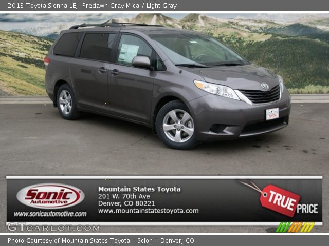 2013 Toyota Sienna LE in Predawn Gray Mica