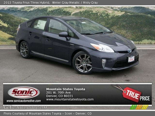 2013 Toyota Prius Three Hybrid in Winter Gray Metallic