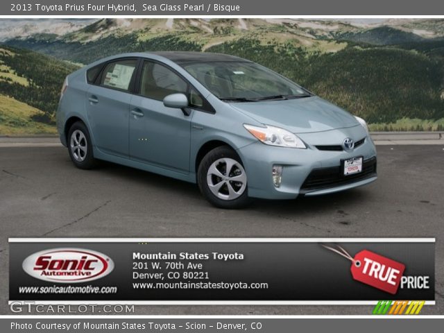 2013 Toyota Prius Four Hybrid in Sea Glass Pearl