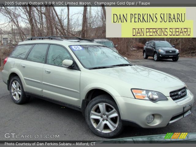 2005 Subaru Outback 3.0 R VDC Limited Wagon in Champagne Gold Opal