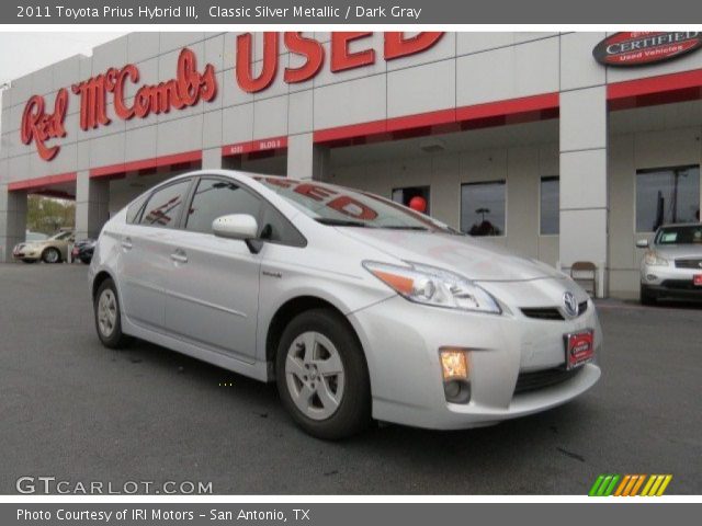 2011 Toyota Prius Hybrid III in Classic Silver Metallic