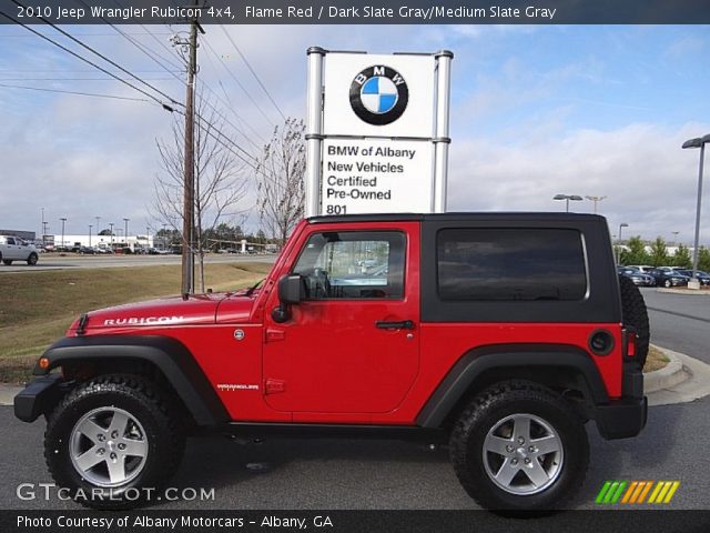 2010 Jeep Wrangler Rubicon 4x4 in Flame Red