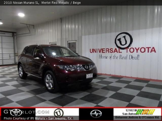 2010 Nissan Murano SL in Merlot Red Metallic