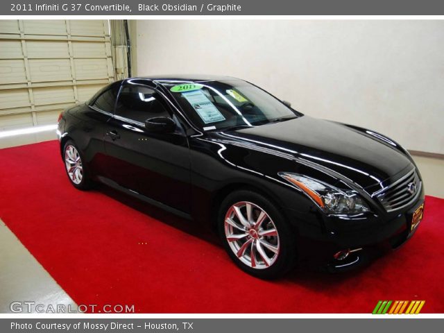2011 Infiniti G 37 Convertible in Black Obsidian