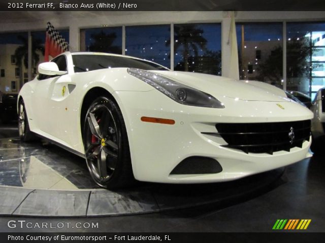 2012 Ferrari FF  in Bianco Avus (White)