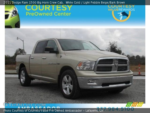 2011 Dodge Ram 1500 Big Horn Crew Cab in White Gold
