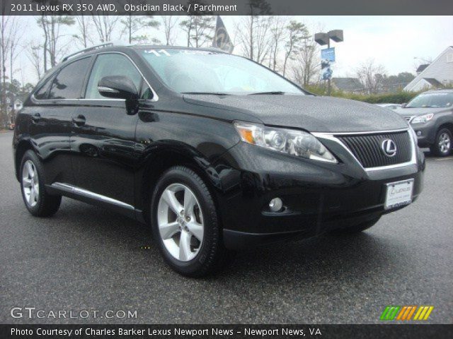 2011 Lexus RX 350 AWD in Obsidian Black