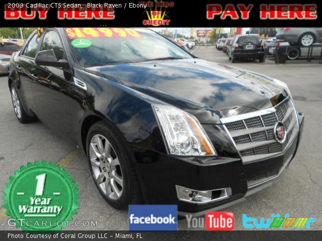 2009 Cadillac CTS Sedan in Black Raven