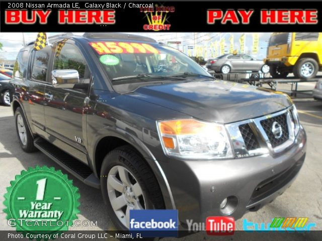 2008 Nissan Armada LE in Galaxy Black