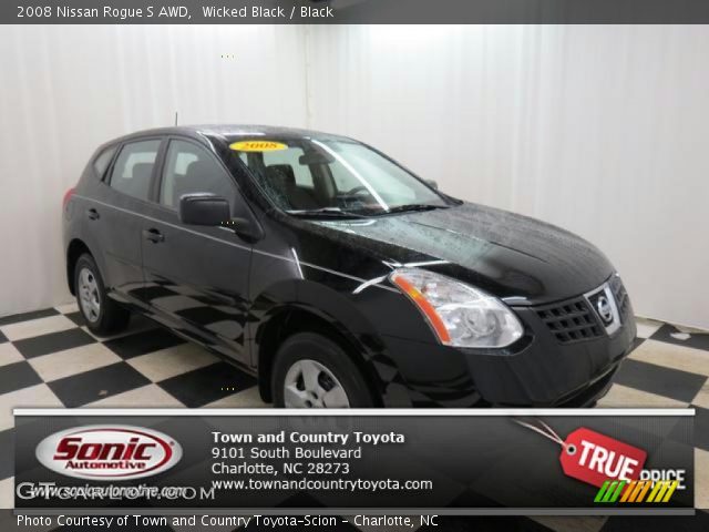 2008 Nissan Rogue S AWD in Wicked Black
