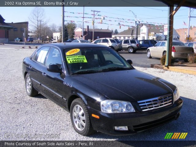 2002 Kia Optima SE in Ebony Black