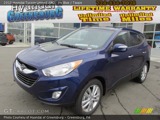 2013 Hyundai Tucson Limited AWD in Iris Blue
