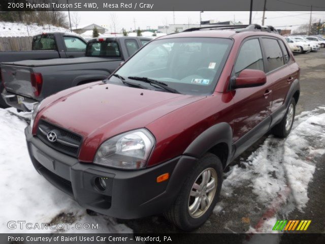 2008 Hyundai Tucson SE 4WD in Mesa Red