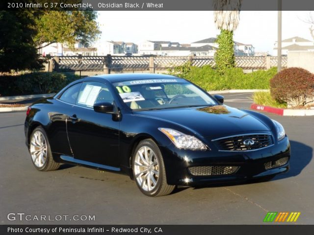 2010 Infiniti G 37 Convertible in Obsidian Black
