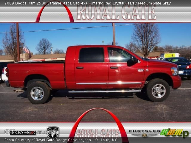 2009 Dodge Ram 2500 Laramie Mega Cab 4x4 in Inferno Red Crystal Pearl