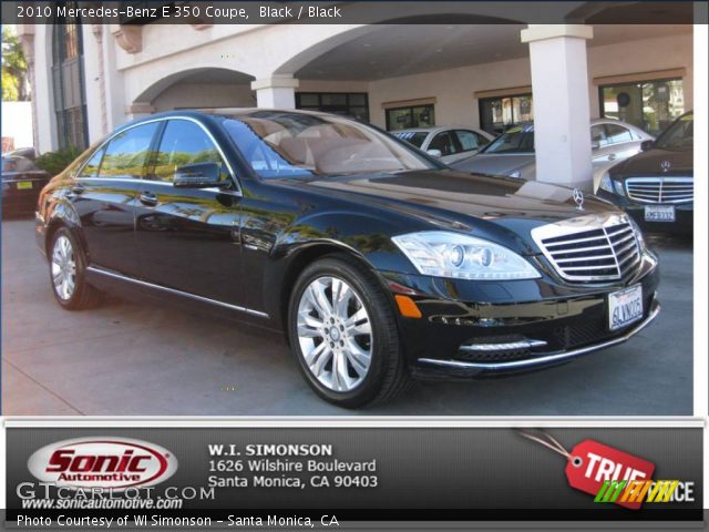 2010 Mercedes-Benz E 350 Coupe in Black
