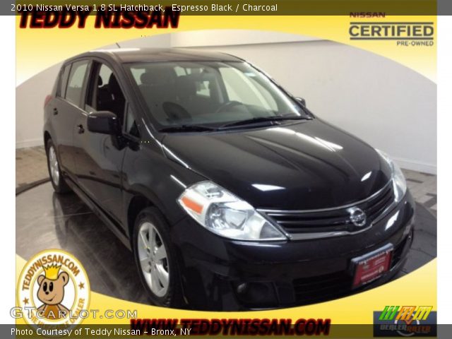2010 Nissan Versa 1.8 SL Hatchback in Espresso Black